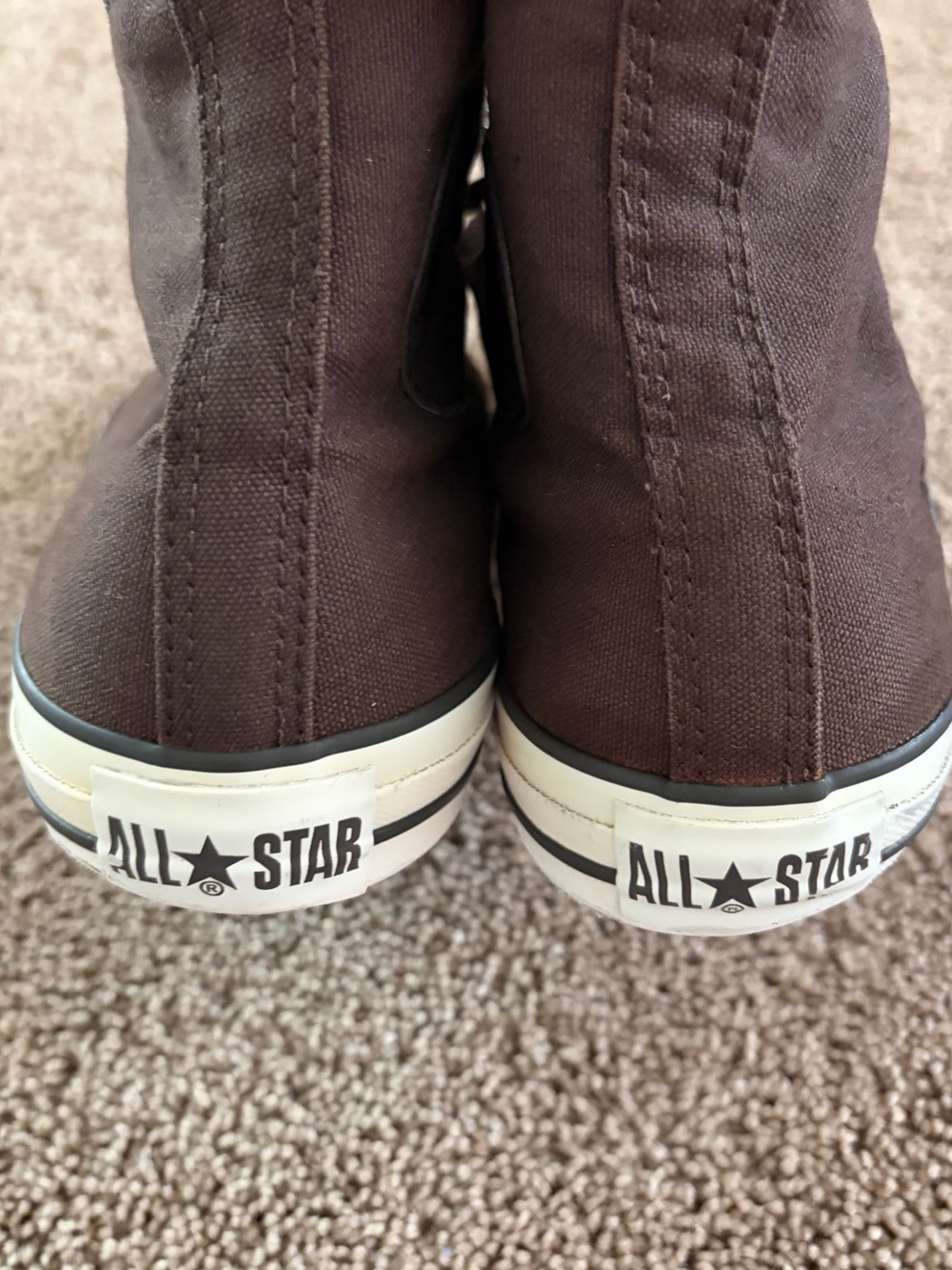 Men's Brown High-Top converse - Picture 7 of 11